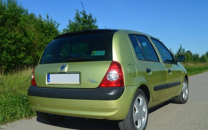 Renault Clio cena 7800 przebieg: 113500, rok produkcji 2003 z Warszawa małe 56